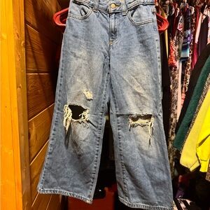 Kids Distressed Baggy Jeans